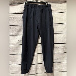 Saxx Men's Dark Gray Go To Town Joggers Yoga Hiking Pants Elastic Waist